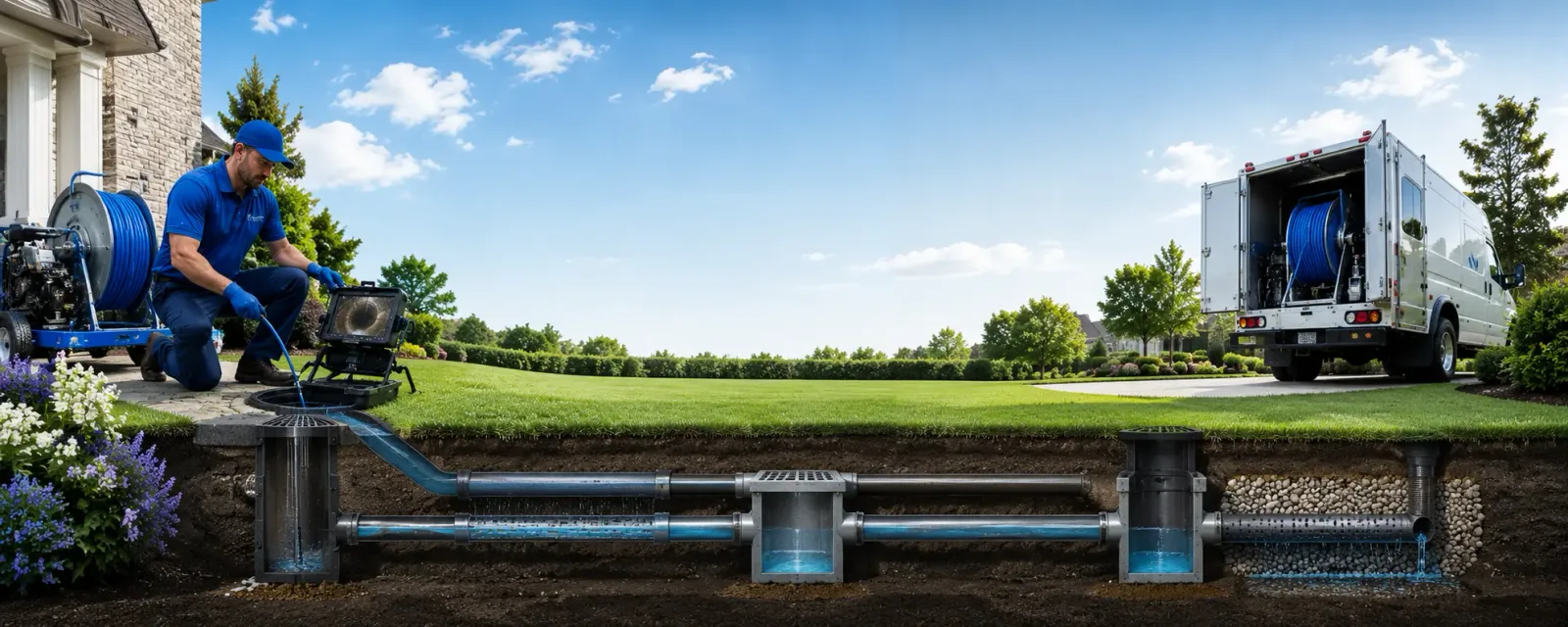 Outdoor drain cleaning information for Secaucus, NJ